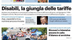 Prima Pagina, Giornale di Sicilia: “Calo ricoveri e intensive, il bianco più vicino”