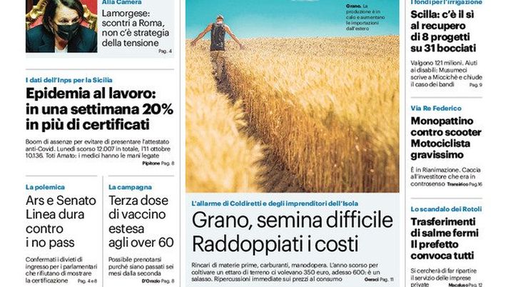 Prima Pagina, Giornale di Sicilia: “I rosanero chiamati subito al riscatto”  Prima Pagina, Giornale di Sicilia: “I rosanero chiamati subito al riscatto” - immagine 1