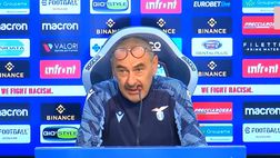 VIDEO Lazio-Cluj, Sarri: “Uscire dalle Coppe un vantaggio? Nel 2020 alla Juve…”