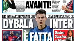 Prima Pagina, Tuttosport: “Dybala-Inter, è fatta. Juve-Berardi, avanti!”