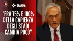 Gravina: “Chiediamo subito il 100% della capienza senza passare al 75%”