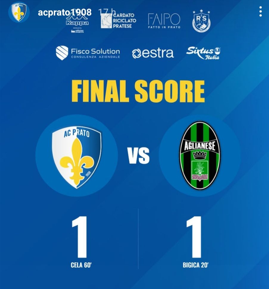 Serie D, un derby magico per il Prato: il pareggio vale la salvezza- immagine 2