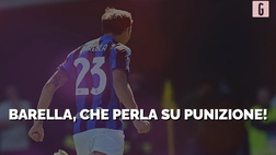 VIDEO Udinese-Inter: Barella, che perla su punizione! La sequenza