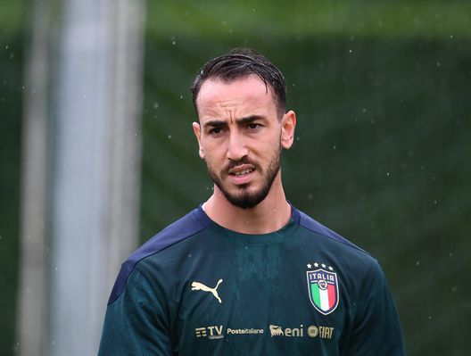 FLORENCE, ITALY - AUGUST 31: Gaetano Castrovilli of Italy in action during training session at Centro Tecnico Federale di Coverciano on August 31, 2021 in Florence, Italy. (Photo by Claudio Villa/Getty Images) Dal cs: squadra divisa tra campo e palestra. Curiosità per Castrovilli- immagine 2
