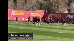 VIDEO – La Roma svolge la rifinitura prima della partenza per Rotterdam
