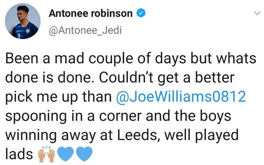 Torna a parlare Antonee Robinson 