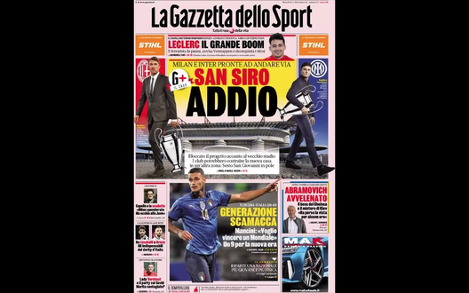 Prima Pagina, Gazzetta dello Sport: “Riparte una Nazionale più giovane e più fisica” Prima Pagina