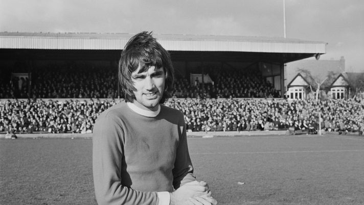 Manchester United player George Best during a match against Northampton Town, UK, 7th February 1970. (Photo by Joe Bangay/Daily Express/Getty Images) Manchester United player George Best during a match against Northampton Town, UK, 7th February 1970. (Photo by Joe Bangay/Daily Express/Getty Images)