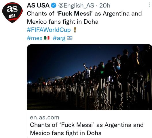 Il coro “Fuck Messi” incendia le tifoserie: rissa tra argentini e messicani, tanti i feriti- immagine 2