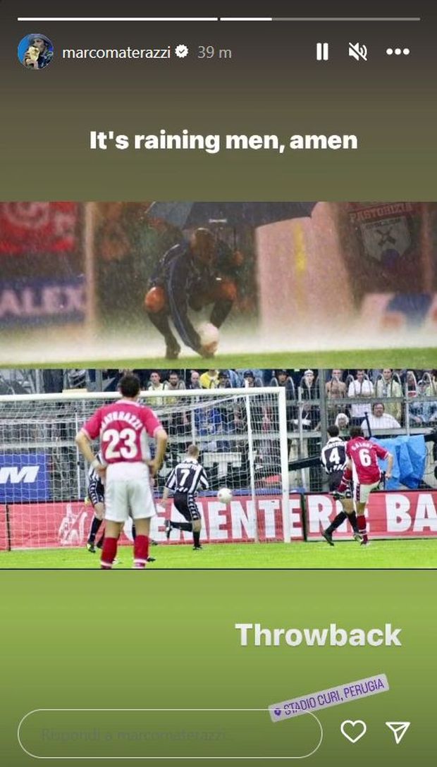 23 anni fa dramma Juve a Perugia, Materazzi punge: ecco il post social- immagine 2