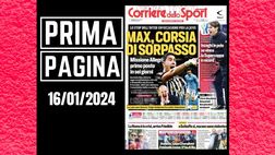 Prima pagina Corriere dello Sport: la Juventus vuole il primo posto