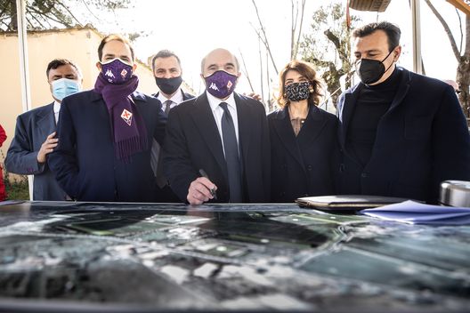 Bagno a Ripoli (FI), presentazione e piantumazione del primo ulivo al Viola Park ACF Fiorentina 2021-02-05 © Massimo Sestini Bagno a Ripoli (FI), presentazione e piantumazione del primo ulivo al Viola Park ACF Fiorentina 2021-02-05 © Massimo Sestini
