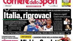 Prima Pagina, Corriere dello Sport: “Italia, riprovaci! Juve, Ronaldo resta a casa”