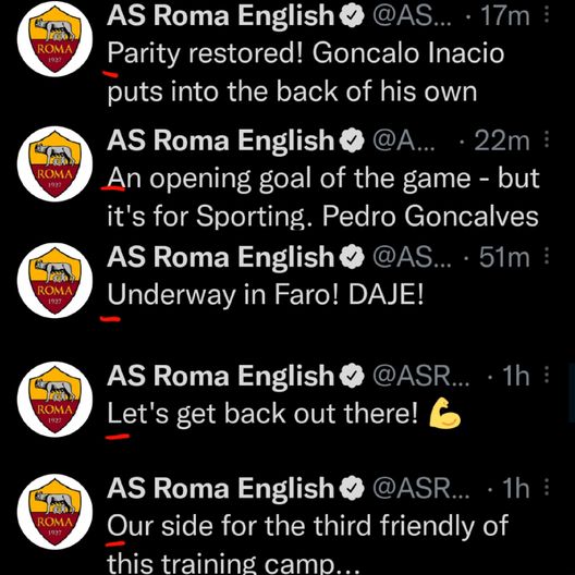 Vicino l’annuncio di Dybala: i tweet inglesi della Roma formano il suo nome- immagine 2