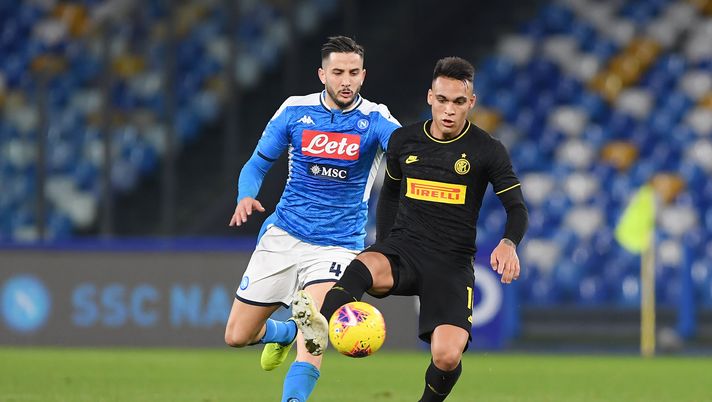 6 gennaio 2020, Napoli-Inter 0-2: Kostas Manolas e Lautaro Martínez (credits: GETTY Images) 