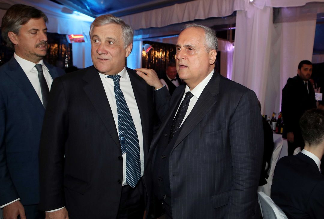 Antonio Tajani e Claudio Lotito