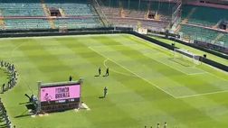 VIDEO Palermo, Ficarra scherza con Brienza: “Ricordi da dove hai segnato alla Juve?”