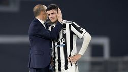 Juventus, sfida a Konami eFootball 2022: Morata punge Allegri? | VIDEO