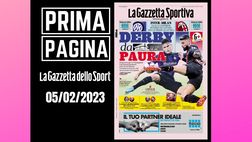 Prima pagina Gazzetta dello Sport: “Derby da paura”