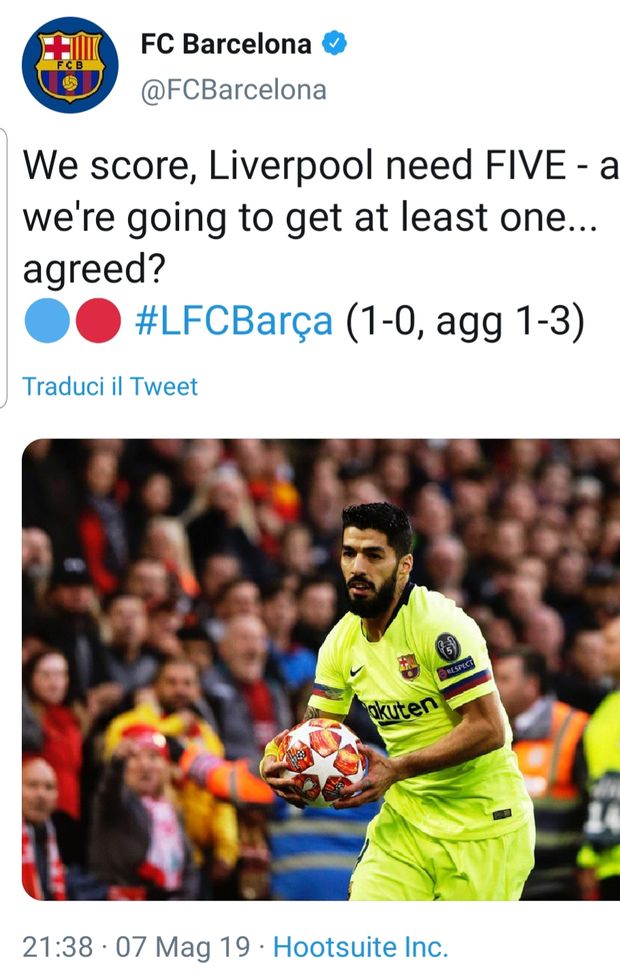 Il tweet-autogol dell'anno... Il tweet-autogol dell'anno...