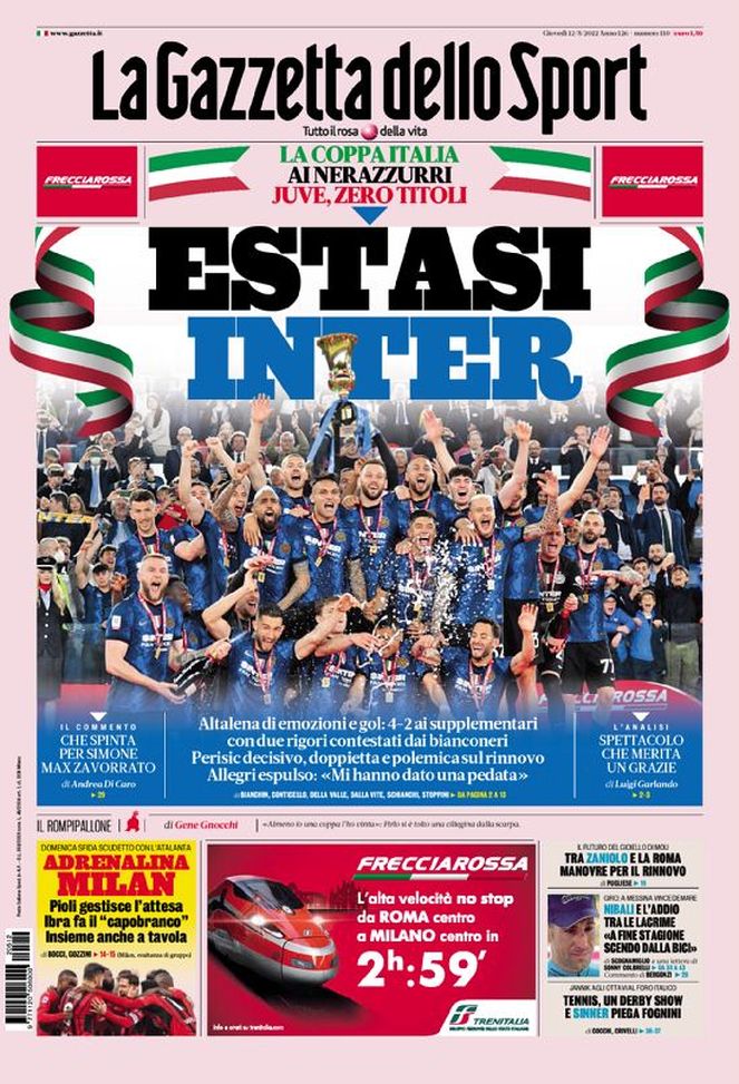 gazzetta dello sport prima pagina