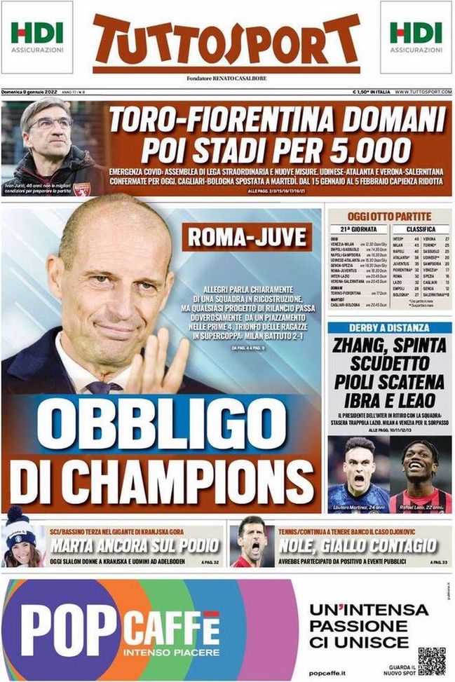 BUONGIORNO CITTACELESTE – LE PRIME PAGINE DEI PRINCIPALI QUOTIDIANI SPORTIVI – GUARDA- immagine 4
