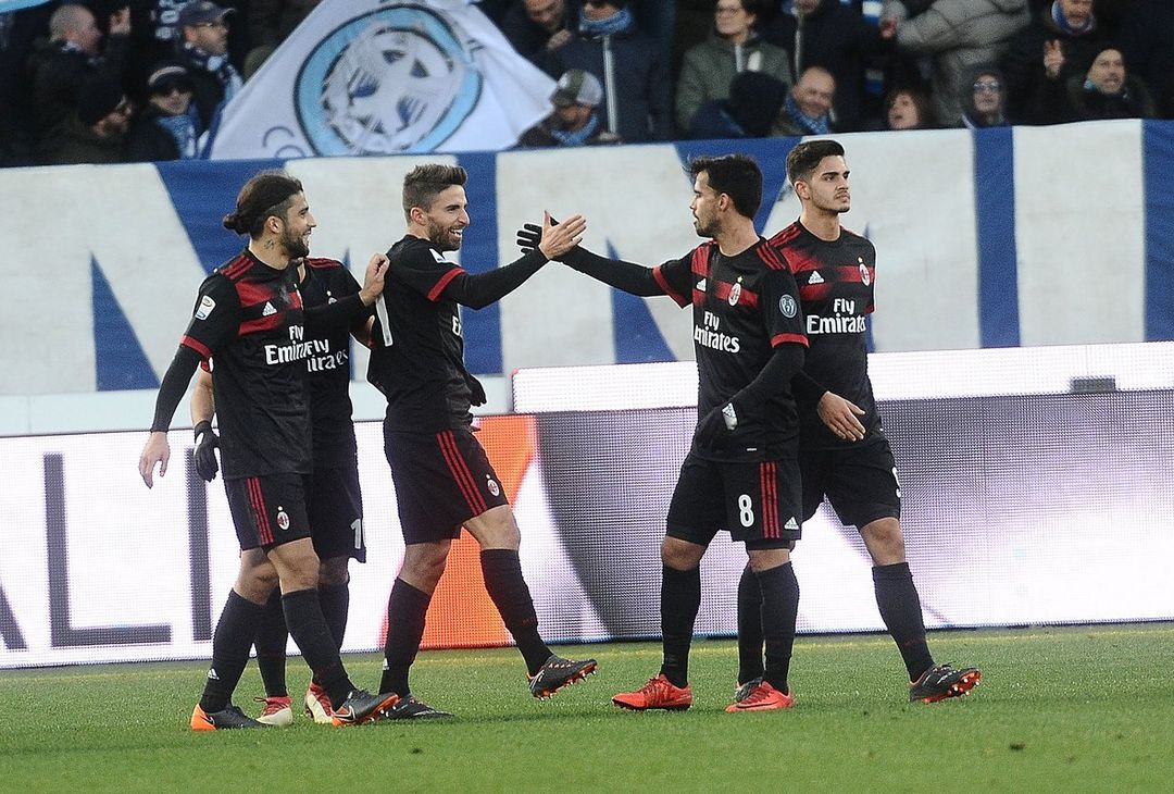  L'esultanza al gol di Fabio Borini in Spal-Milan 0-4 (credits: GETTY Images)  