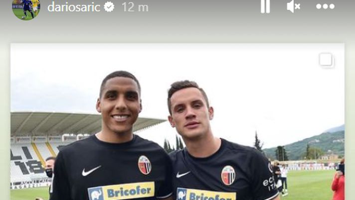 FOTO Palermo, Saric si congratula con Sabiri per la vittoria del Marocco sul Belgio Palermo