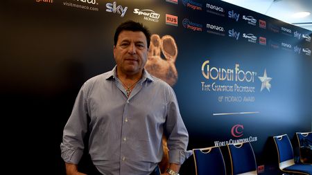 MONACO - SEPTEMBER 21: Former football player Daniel Passarella attends a press conference during the Golden Foot Award event at Fairmont Hotel on September 21, 2015 in Monaco, Monaco. (Photo by Claudio Villa/Getty Images)