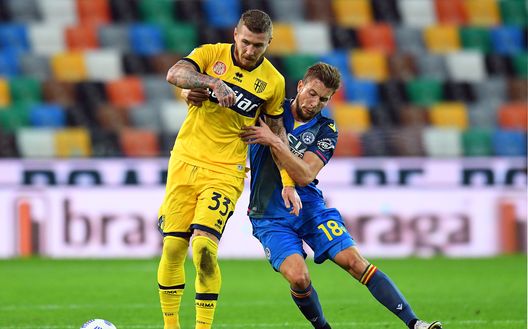 Hidde Ter Avest in azione contro il Parma Hidde Ter Avest in azione contro il Parma