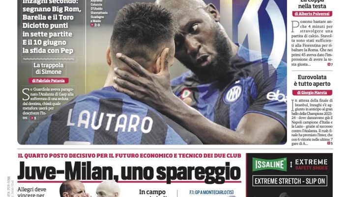 EDICOLA CDS – Interchester: nerazzurri inarrestabili, Lukaku e Lautaro avvertono Guardiola - immagine 1