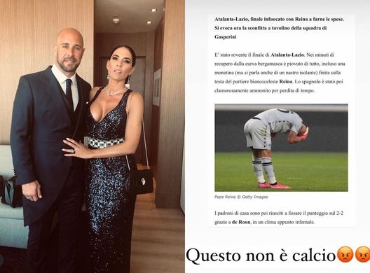 La moglie di Reina infuriata dopo il lancio di oggetti al portiere: “Questo non è calcio” - immagine 1