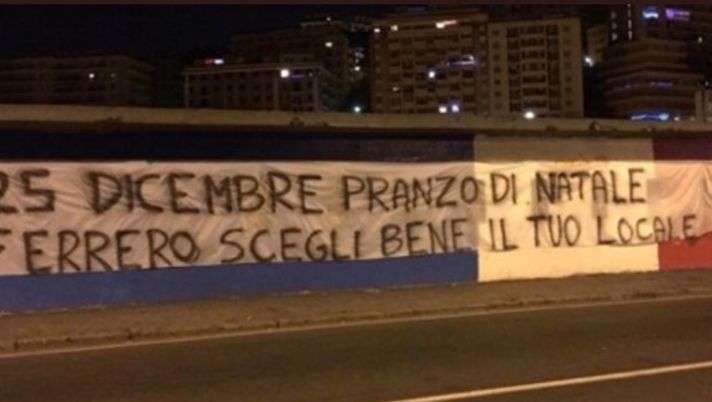 Tifosi blucerchiati ancora minacciosi nei confronti del presidente Ferrero Tifosi blucerchiati ancora minacciosi nei confronti del presidente Ferrero
