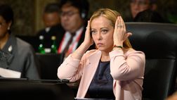 Giorgia Meloni presente a rendere omaggio alla camera ardente per Mihajlovic