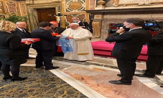 Lazio, Lotito ricevuto da Papa Francesco – FOTO- immagine 2