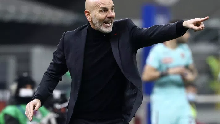 Stefano Pioli (allenatore AC Milan), qui durante Milan-Torino (Serie A 2020-2021) | AC Milan News (Getty Images)