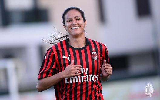 Lady Andrade, Milan Femminile, foto acmilan.com Lady Andrade, Milan Femminile, foto acmilan.com