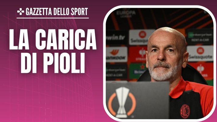 Conferenza stampa Pioli Rennes-Milan Europa League 2023-2024