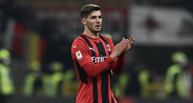 Brahim Díaz (attaccante AC Milan) qui durante il derby Milan-Inter 0-0 (Coppa Italia 2021-2022) | News (Getty Images) Brahim Díaz AC Milan derby Milan-Inter 0-0 Coppa Italia 2021-2022