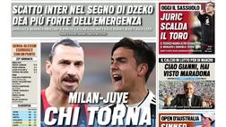 Prima Pagina, Tuttosport: “Milan-Juve, chi torna grande? Scatto Inter”