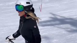 Diletta Leotta conquista tutti anche sulle piste da sci, Giorgio Rocca: “Ha stoffa!”