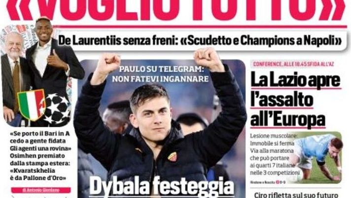 IL NAPOLI SUI MEDIA – Le prime pagine dei giornali di oggi 7 marzo 2023 - immagine 1