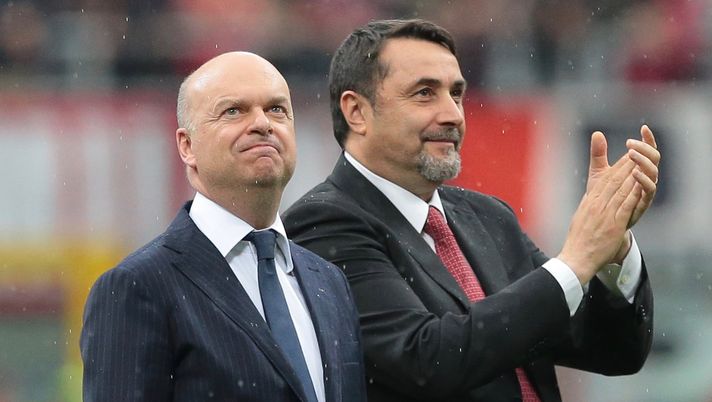 Marco Fassone e Massimiliano Mirabelli, ex dirigenti del Milan (credits: GETTY Images) 