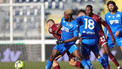 Empoli-Torino 2-2, il tabellino: nessun ammonito tra le fila dei granata