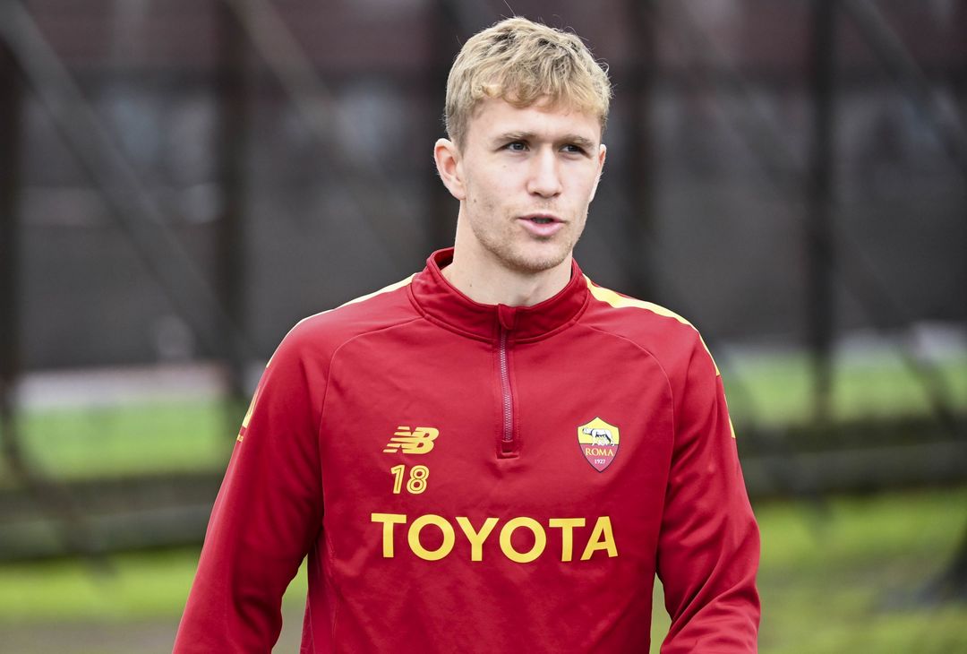 Roma, allenamento sotto la pioggia: Abraham in campo senza maschera – FOTO GALLERY - immagine 6