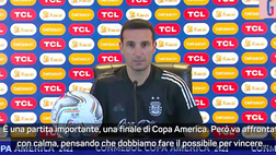 VIDEO Argentina, Scaloni in vista della finale: “Brasile? nessuna vendetta”