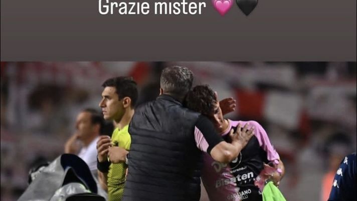 FOTO Palermo, Samuele Damiani saluta Baldini: “Grazie mister”  FOTO Palermo, Samuele Damiani saluta Baldini: “Grazie mister” - immagine 1