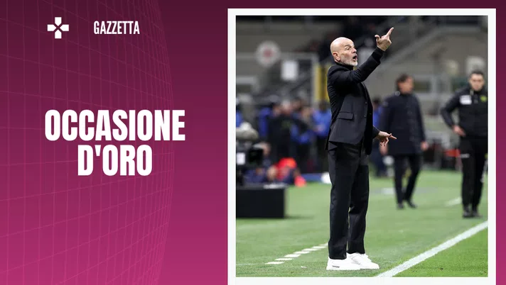 Stefano Pioli allenatore AC Milan contro Tottenham
