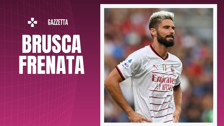 Olivier Giroud AC Milan Sassuolo-Milan 0-0 Serie A 2022-2023