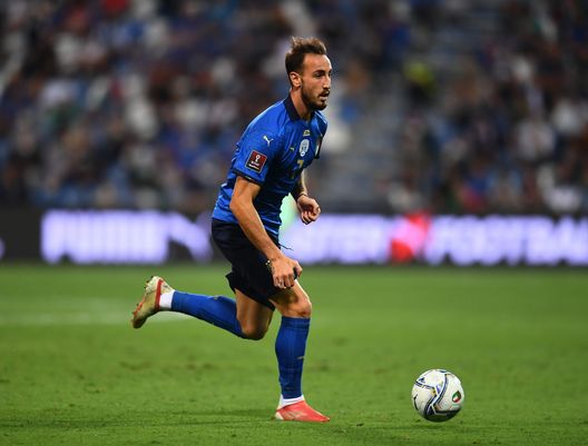 REGGIO NELL'EMILIA, ITALY - SEPTEMBER 08: Gaetano Castrovilli of Italy in action during the 2022 FIFA World Cup Qualifier match between Italy and Lithuania at Mapei Stadium - Citta' del Tricolore on September 08, 2021 in Reggio nell'Emilia, Italy. (Photo by Claudio Villa/Getty Images) REGGIO NELL'EMILIA, ITALY - SEPTEMBER 08: Gaetano Castrovilli of Italy in action during the 2022 FIFA World Cup Qualifier match between Italy and Lithuania at Mapei Stadium - Citta' del Tricolore on September 08, 2021 in Reggio nell'Emilia, Italy. (Photo by Claudio Villa/Getty Images)